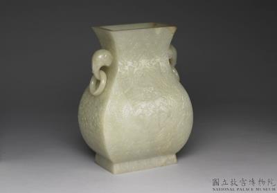 图片[3]-Jade vessel imitating a bronze hu with design of two phoenixes and flowers, Qing dynasty, Qianlong reign (1736-1795)-China Archive